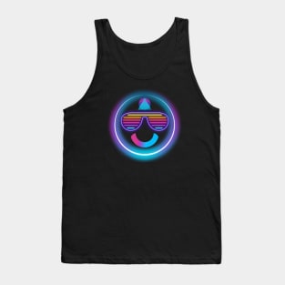 80's Neon Smiley Face Tank Top